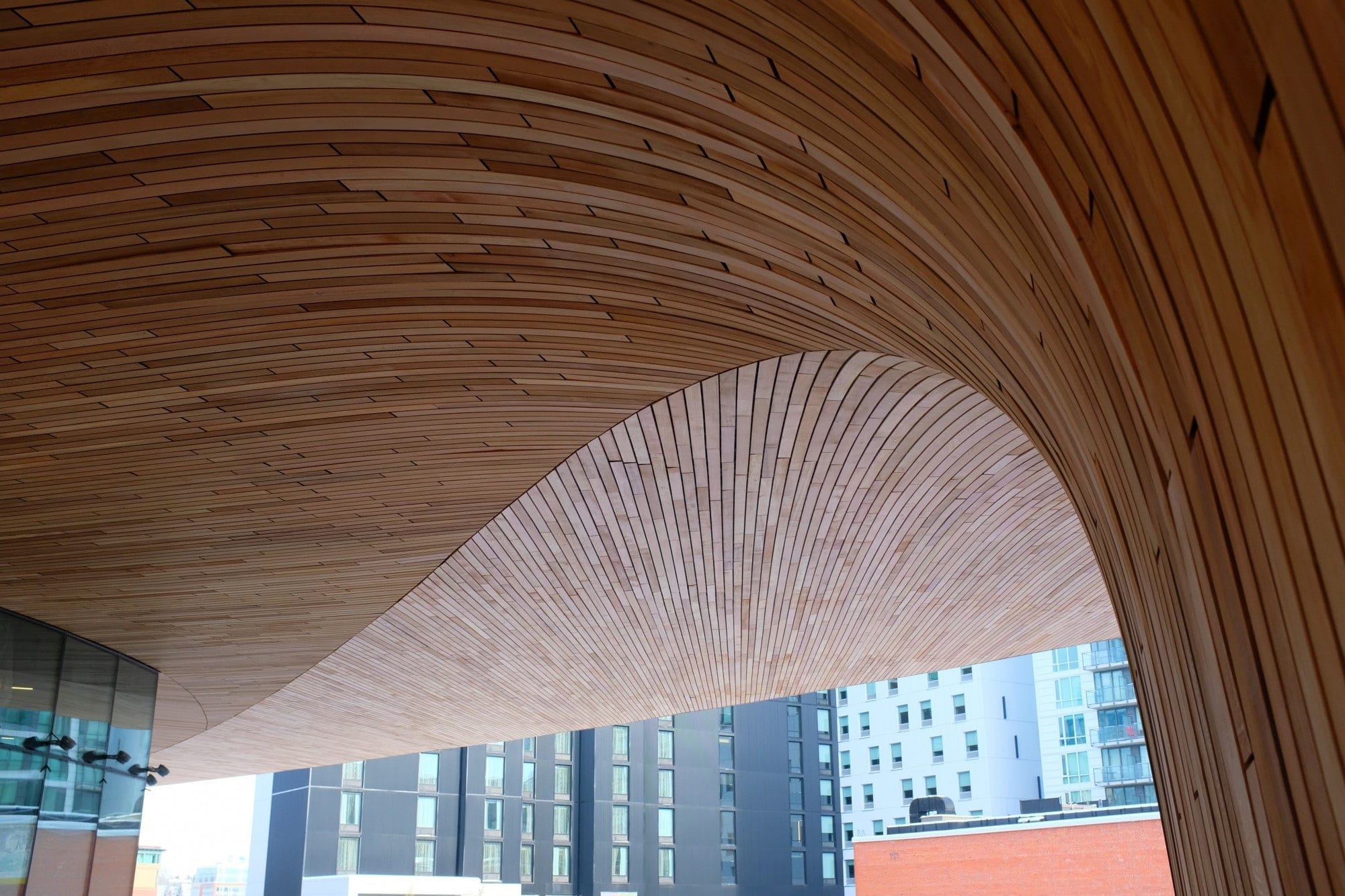 Calgary Library wood design exterior