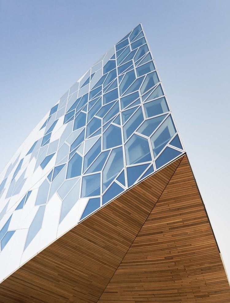 Looking up at the Structure Craft building