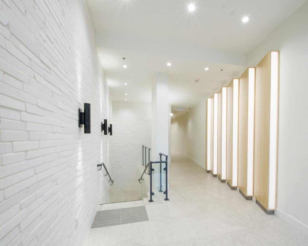 Wood thermal performance hallway
